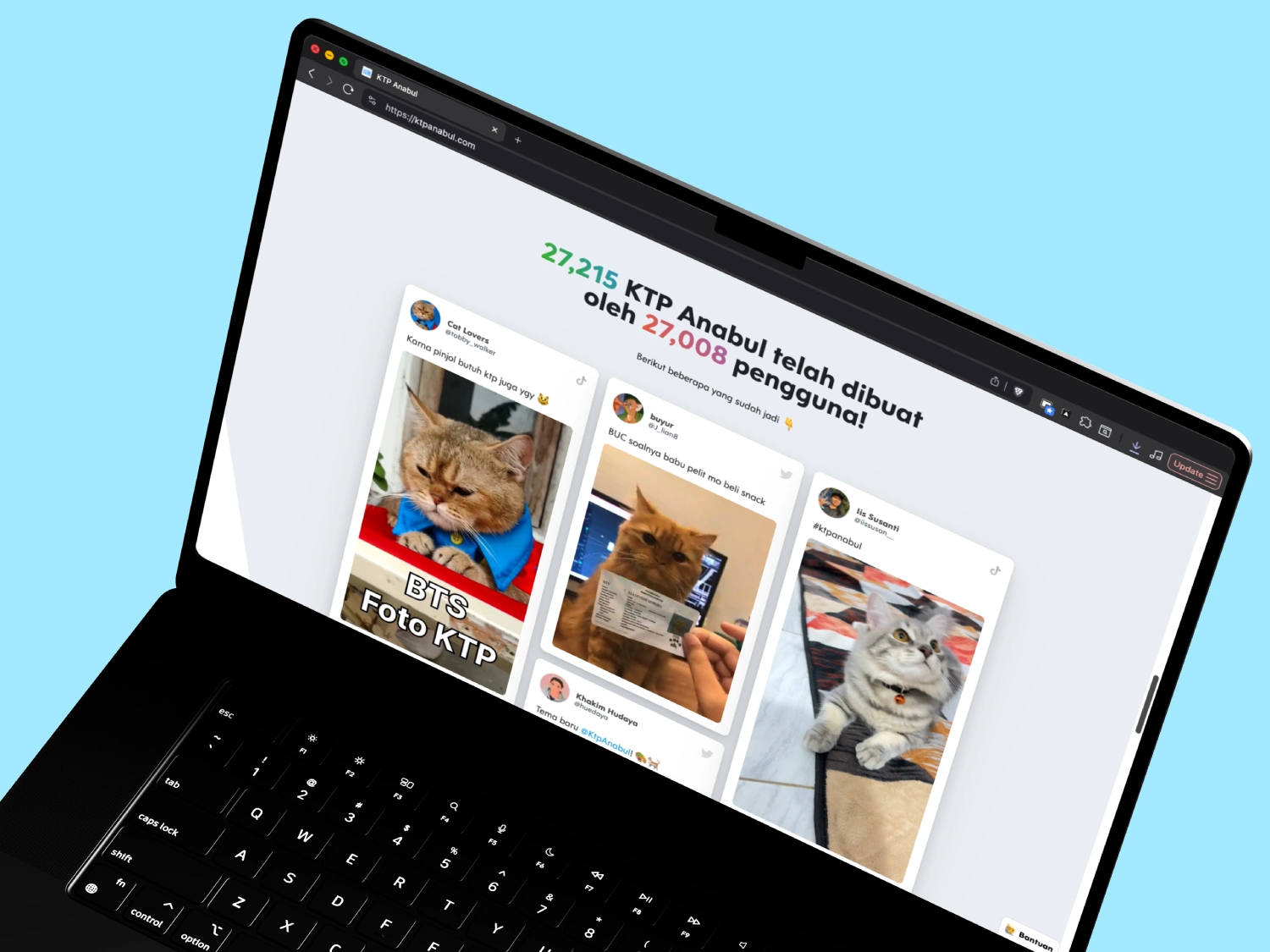 Screenshot for Testimonial Page of KTP Anabul website.