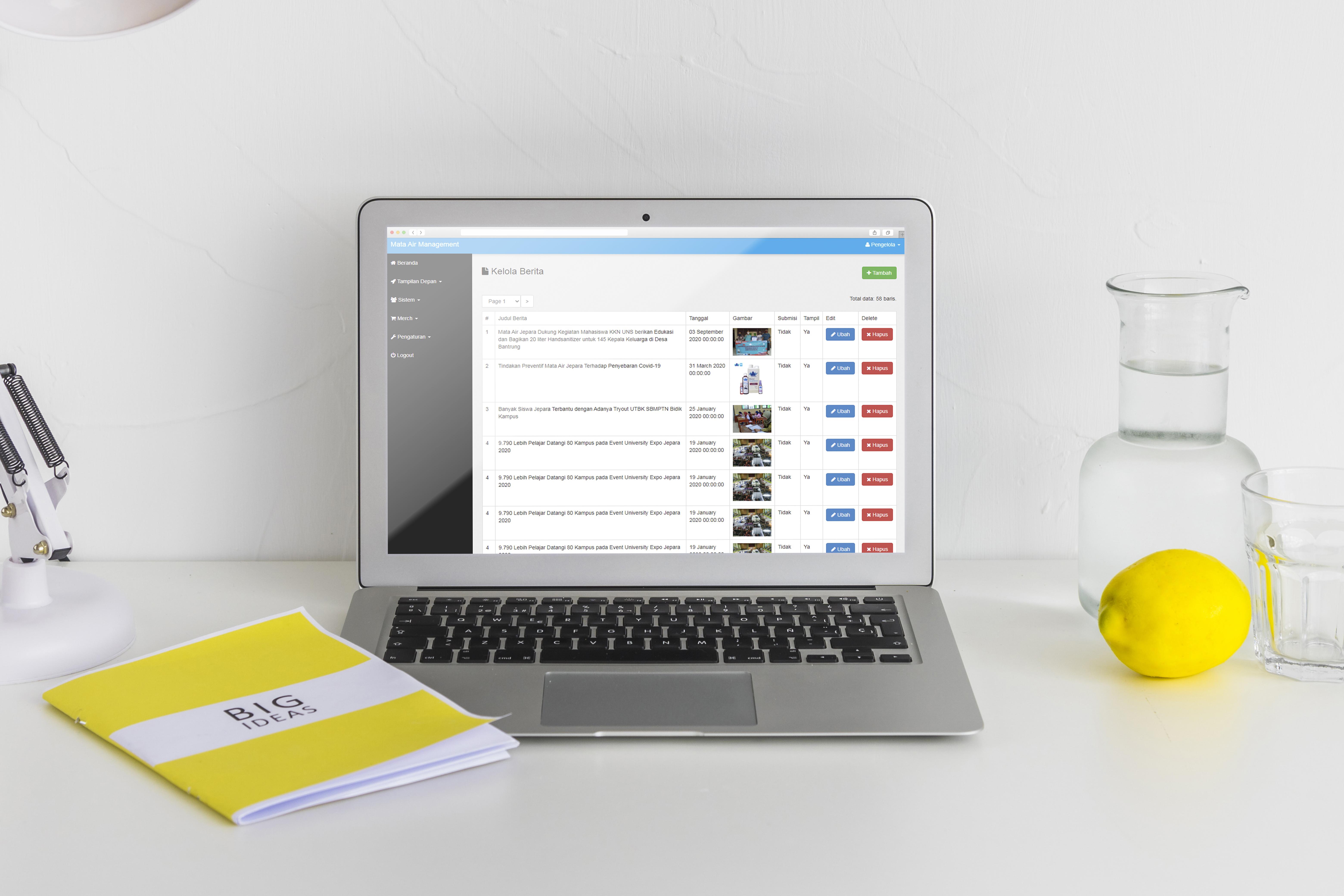 Pages for latest update and news on the Mata Air Jepara website